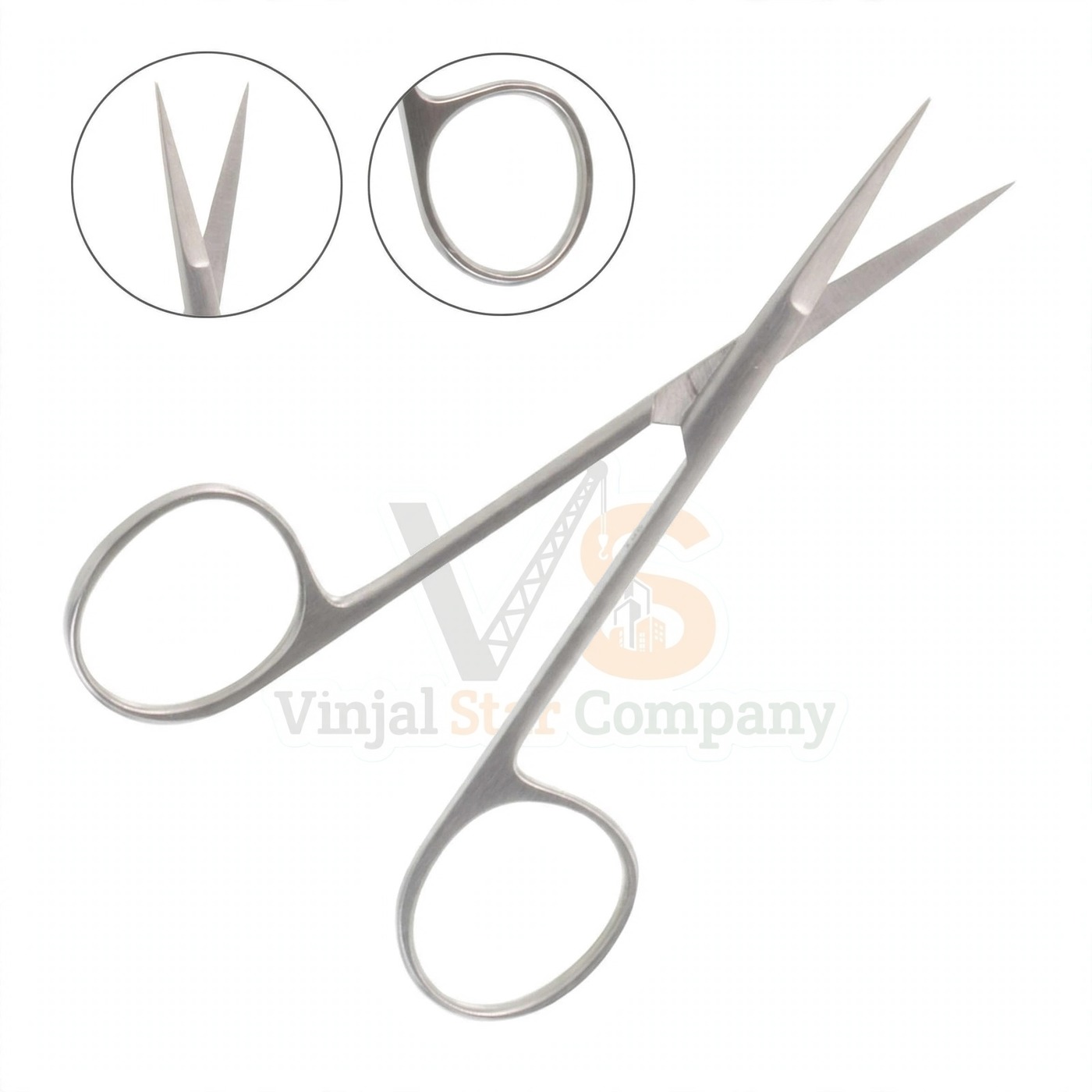 Vinjal Star - 1192 - Vinjal Star Company product photo Iris Scissors Curved | Delicate Dissecting | VS Surgico - Image 1
