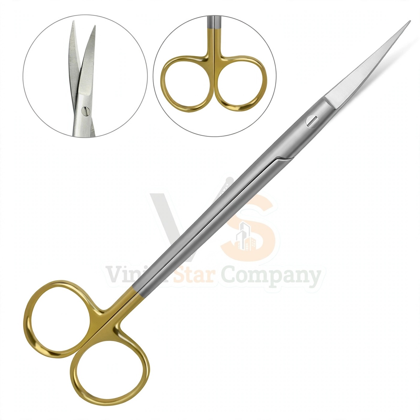 Vinjal Star - 1199 - Vinjal Star Company product photo Kelly Scissors 7 Straight | Surgical Dissecting | VS Surgico - Image 1