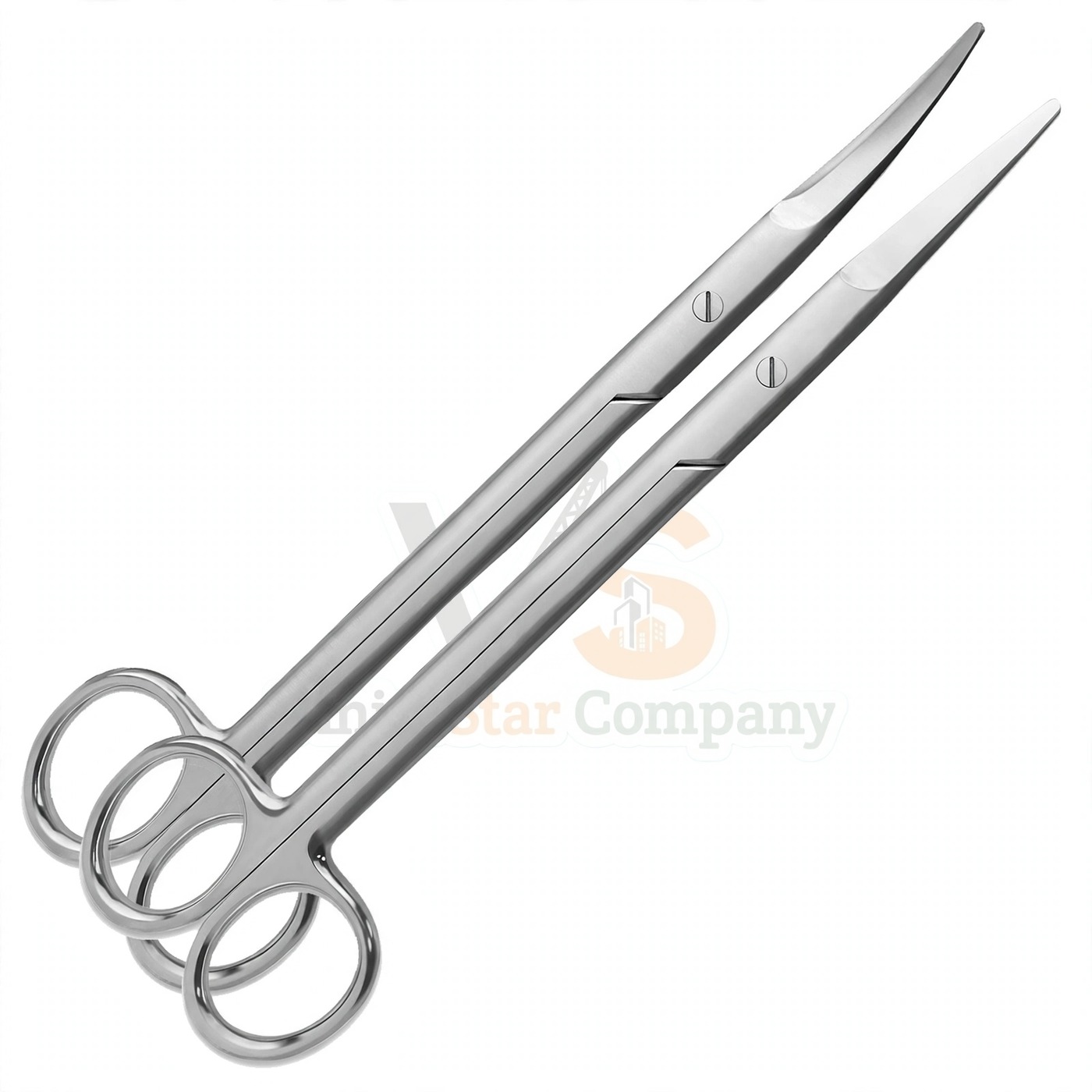 Vinjal Star - 1253 - Vinjal Star Company product photo Mayo Scissors 8 Straight Curved Set | Surgical Dissecting | VS Surgico - Image 1