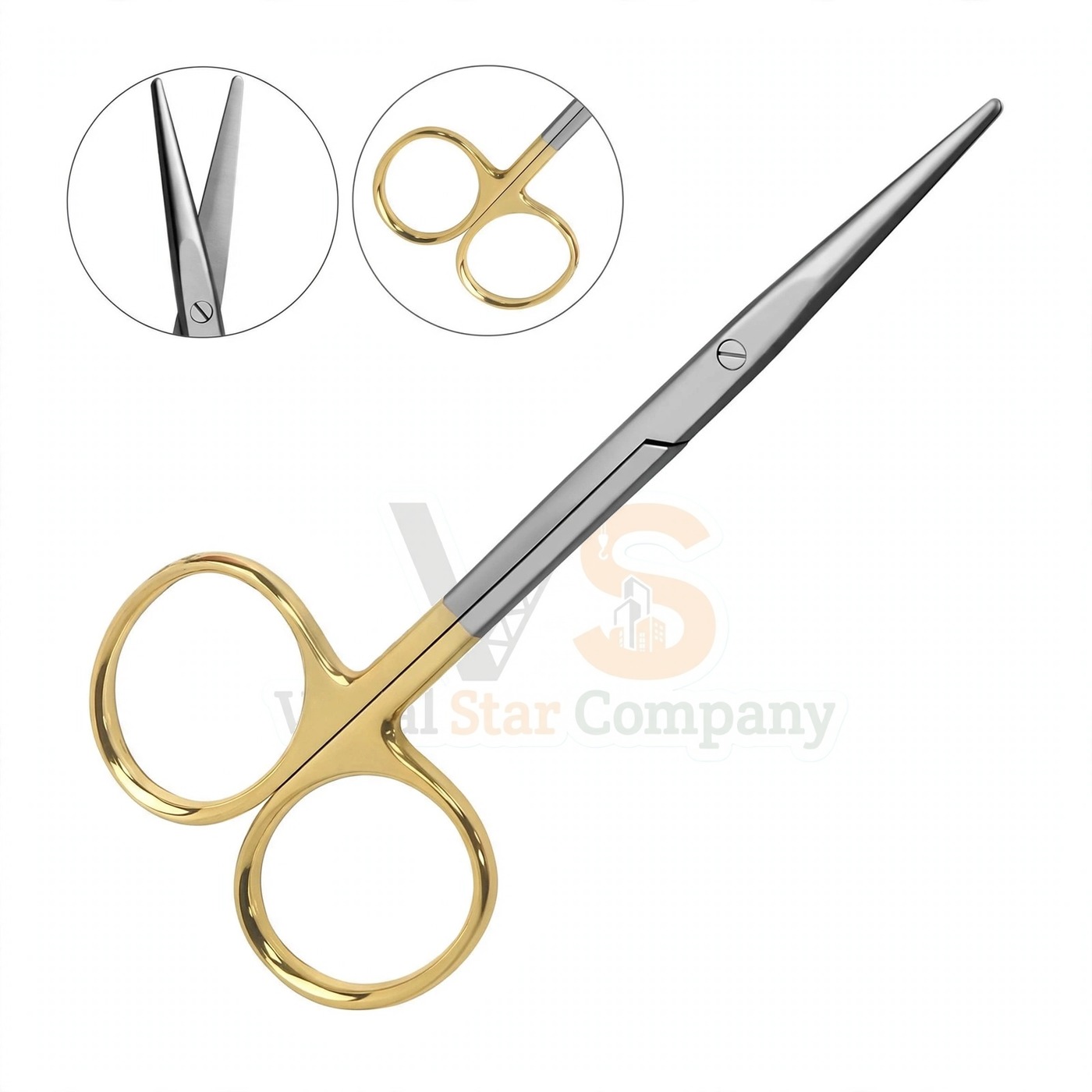 Vinjal Star - 1270 - Vinjal Star Company product photo Metzenbaum Scissors 9 Straight | Surgical Dissecting | VS Surgico - Image 1