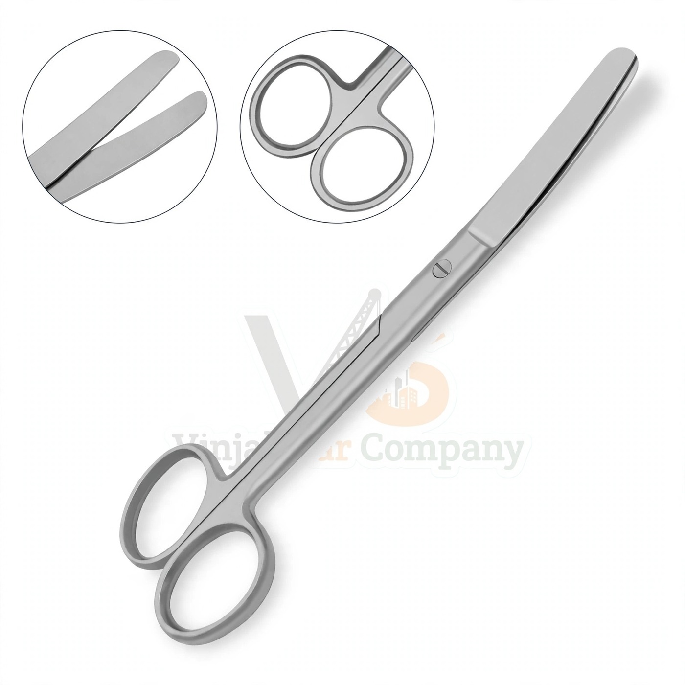 Vinjal Star - 1281 - Vinjal Star Company product photo Operating Dissecting Scissors Sharp Sharp 4 5 Straight | Surgical Dissecting | VS Surgico - Image 1