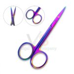 Rainbow Iris Scissors 4 5 Curved | Delicate Dissecting | VS Surgico