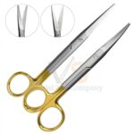 Set Of 2 Pcs TC Mayo Scissors 5 5 Straight Curved | Surgical Dissecting | VS Surgico