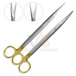 Set Of 2 Pcs TC Mayo Scissors 8 Straight Curved | Surgical Dissecting | VS Surgico