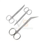 Set Of 2 Pcs TC Mayo Scissors 9 Straight Curved | Surgical Dissecting | VS Surgico