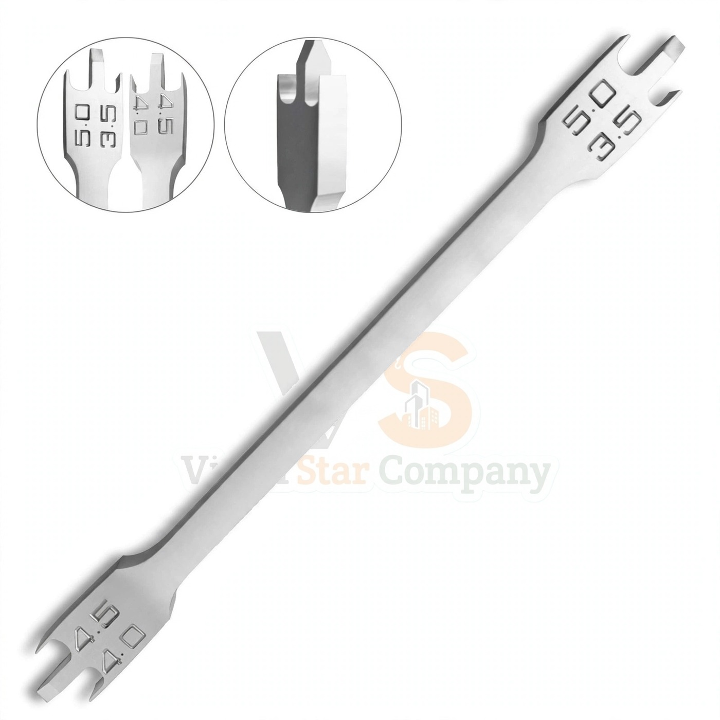 Vinjal Star - 138 - Vinjal Star Company product photo 3 New Bracket Height Gauge 3.5mm 5mm/022 Dental Orthodontic | Bracket Positioning | VS Surgico - Image 1