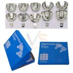 10 Metal Dental Impression Trays Solid Upper Lower Denture Edentulous | Impression Taking | VS Surgico