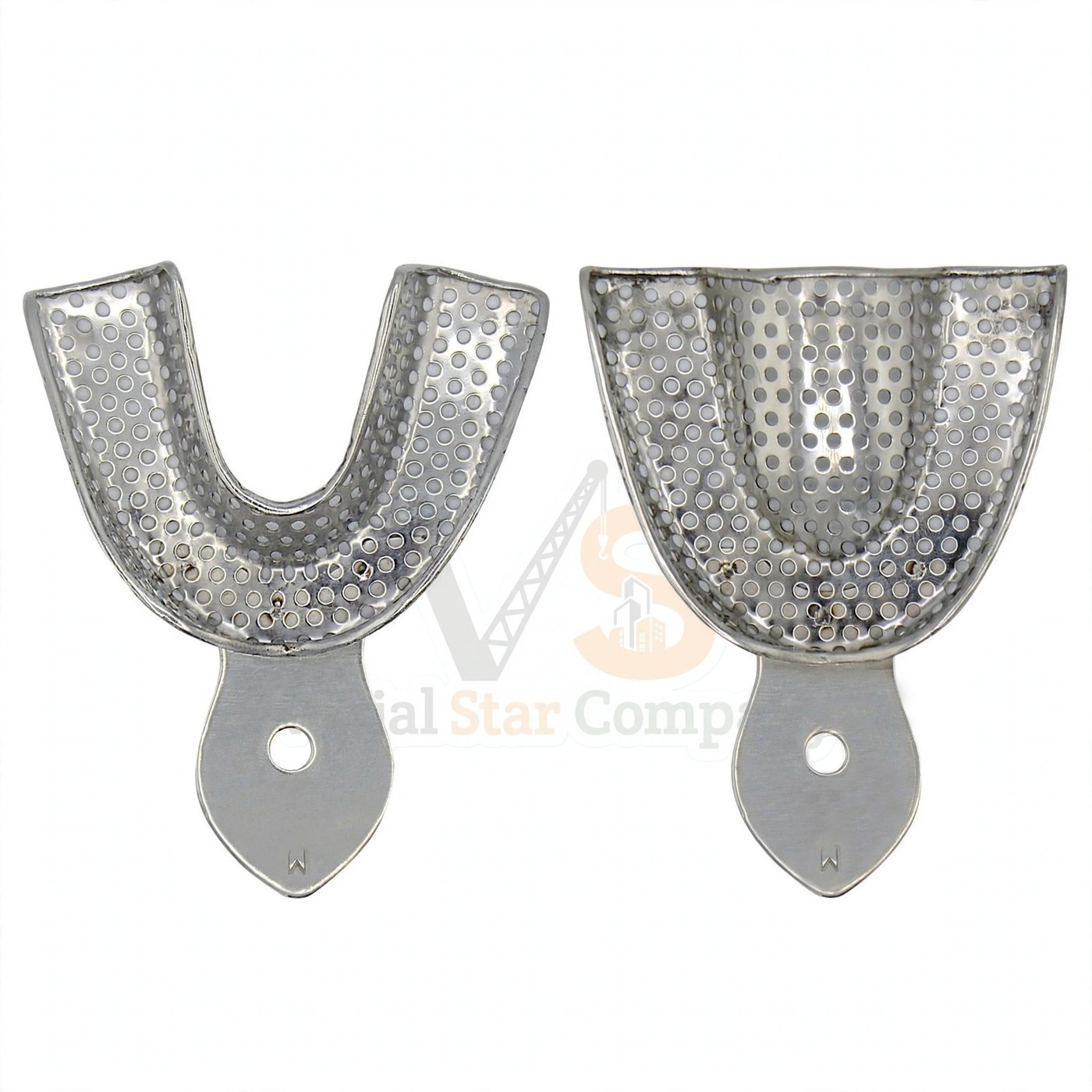 Vinjal Star - 170 - Vinjal Star Company product photo 2 Dental Impression Trays Perforated Medium Upper Lower | Impression Taking | VS Surgico - Image 1