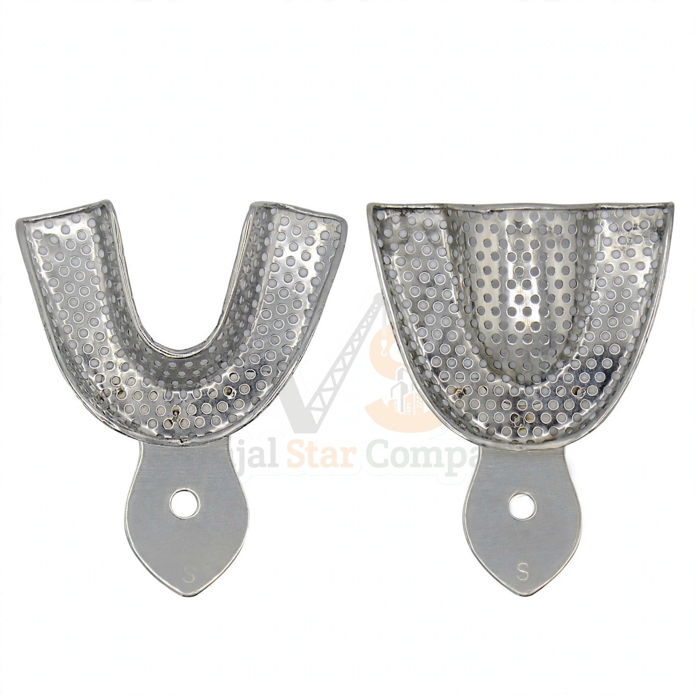 Vinjal Star - 171 - Vinjal Star Company product photo 2 Dental Impression Trays Perforated Small Upper Lower | Impression Taking | VS Surgico - Image 1
