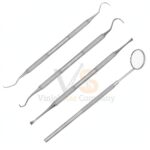 4 Pcs Dental Tartar Calculus Plaque Remover Set Shm0007 | Tartar Removal | VS Surgico