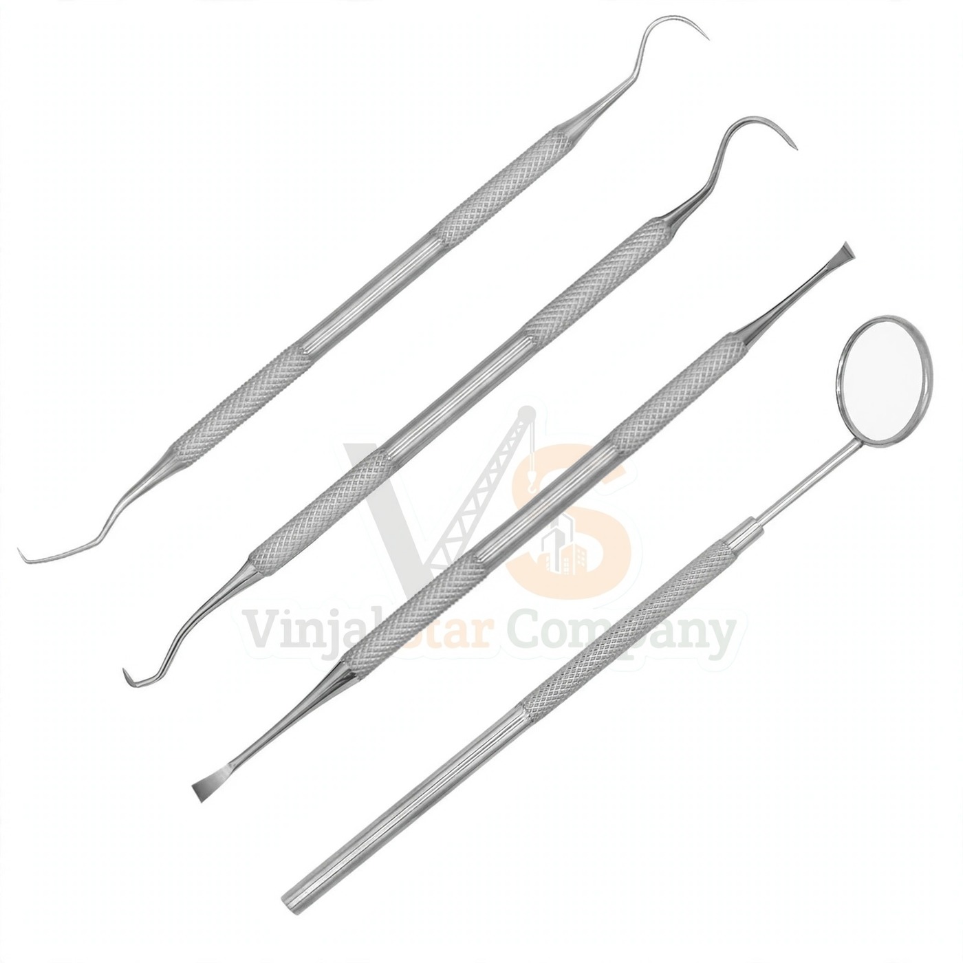 Vinjal Star - 192 - Vinjal Star Company product photo 4 Pcs Dental Tartar Calculus Plaque Remover Set Shm0007 | Tartar Removal | VS Surgico - Image 1