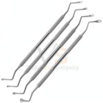 4 Lucas Bone Curette Set 85 86 87 88 | Bone Curettage Set | VS Surgico