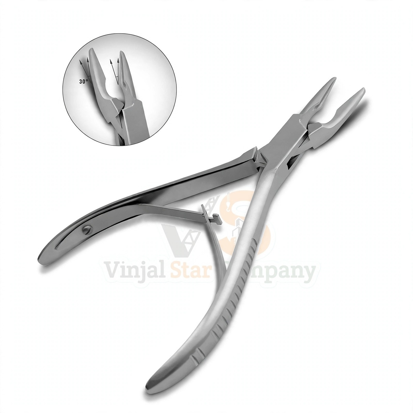 Vinjal Star - 332 - Vinjal Star Company product photo Blumenthal Bone Rongeur 30 Degree 4 5 Surgical Dental | Bone Rongeur Cutting | VS Surgico - Image 1