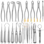 21 Pc Basic Oral Dental Surgery Extraction Elevators Forceps Kit Set | Dental Student Kit | VS Surgico