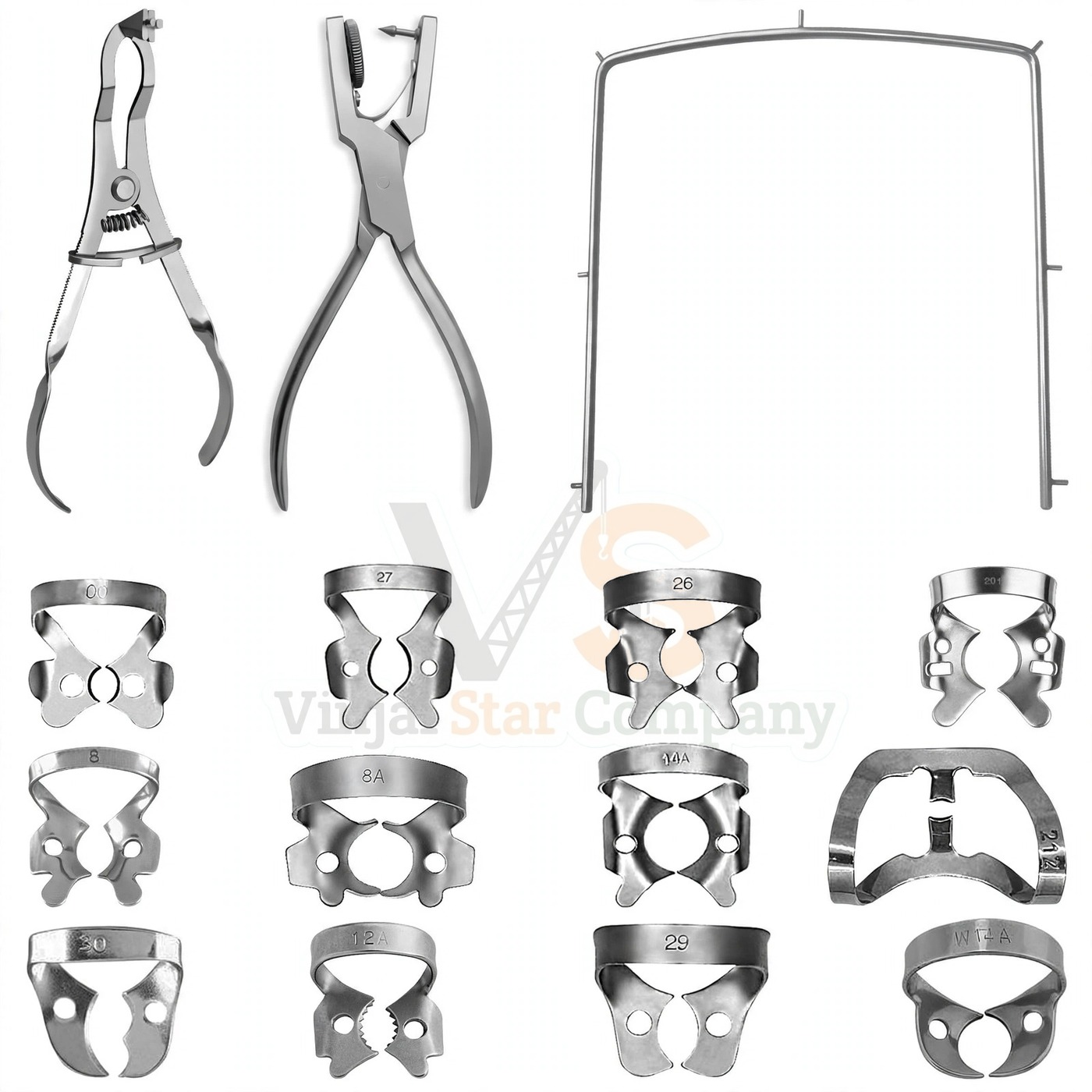 Vinjal Star - 385 - Vinjal Star Company product photo Basic Rubber Dam Kit | Rubber Dam Kit | VS Surgico - Image 1
