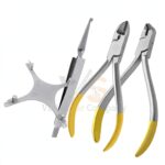 Ortho Kit Of 4 Hard Wire Cutter Distal End Cutter Bracket Holding Tweezers Gauge | Orthodontic Student Kit | VS Surgico