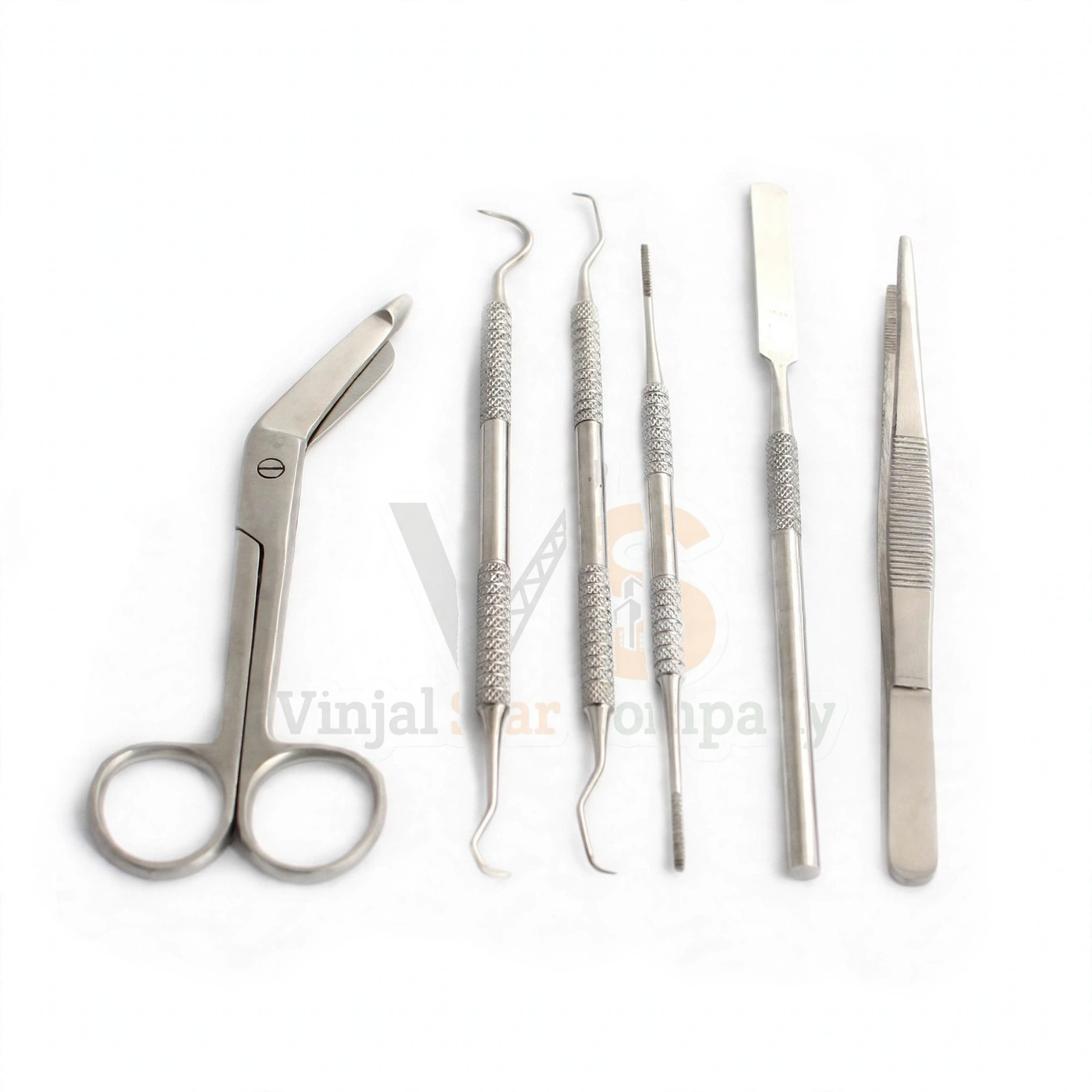 Vinjal Star - 393 - Vinjal Star Company product photo Set Of 6 Pcs Dental Set | Dental Student Kit | VS Surgico - Image 1