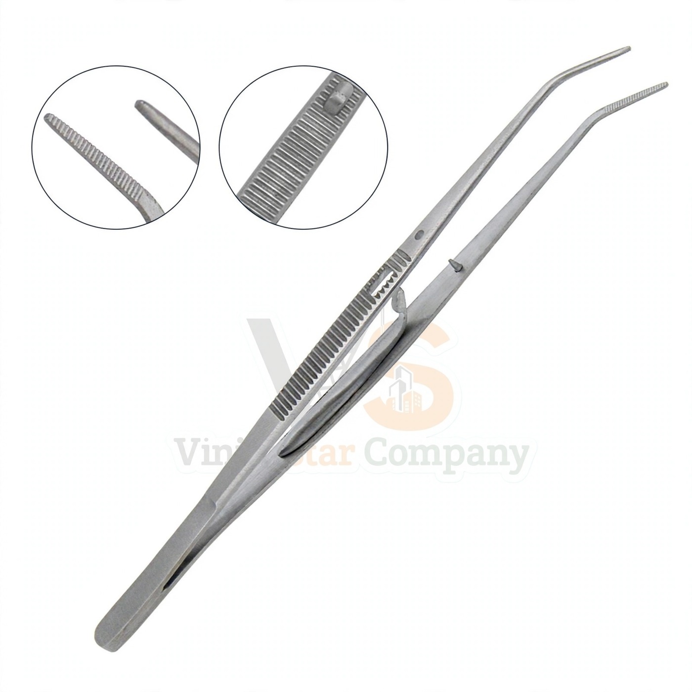 Vinjal Star - 429 - Vinjal Star Company product photo Bracket Placement Tweezer Narrow Smooth Tips Orthodontics Surgical | Bracket Placement | VS Surgico - Image 1