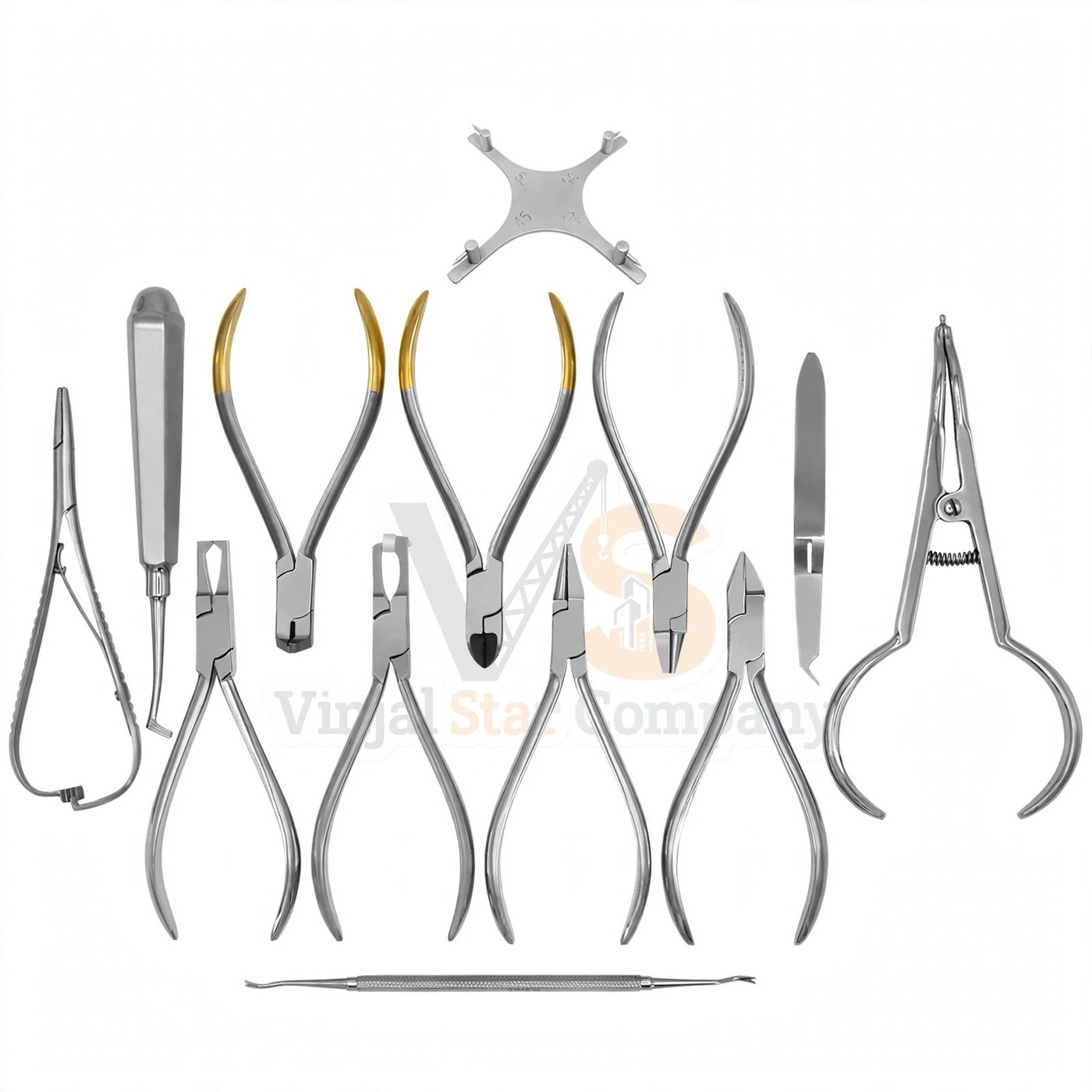 Vinjal Star - 454 - Vinjal Star Company product photo 5 Pcs Weingart Pliers Set 5 5 | Orthodontic Procedures | VS Surgico - Image 1