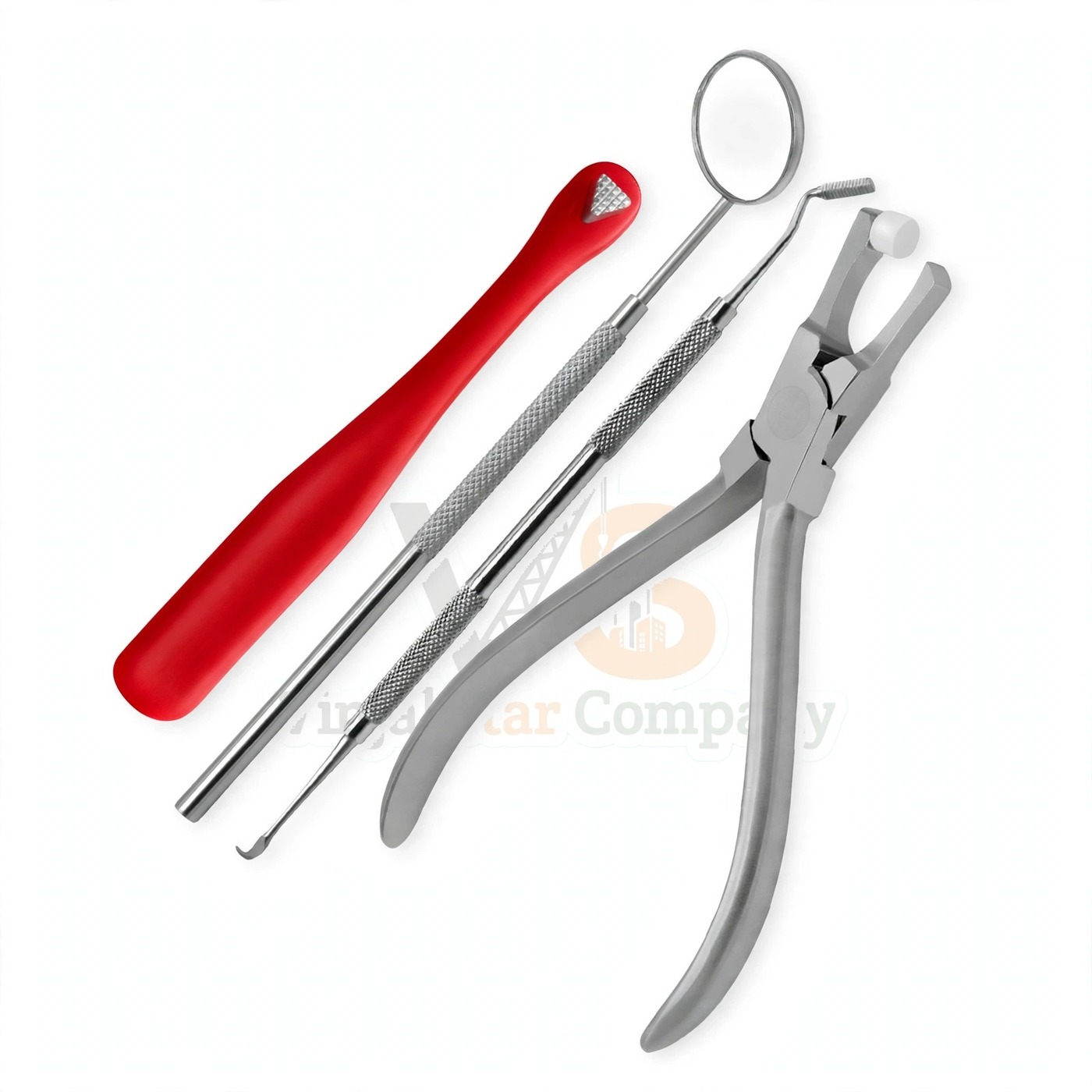 Vinjal Star - 475 - Vinjal Star Company product photo Sets Ortho Kit Of 5 Hard Wire Cutter Distal Cutter Bracket Holding Tweezer | Cotton Plier Handling | VS Surgico - Image 1
