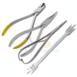 Sets Ortho Kit Of 5 Hard Wire Cutter Distal Cutter Bracket Holding Tweezers | Cotton Plier Handling | VS Surgico