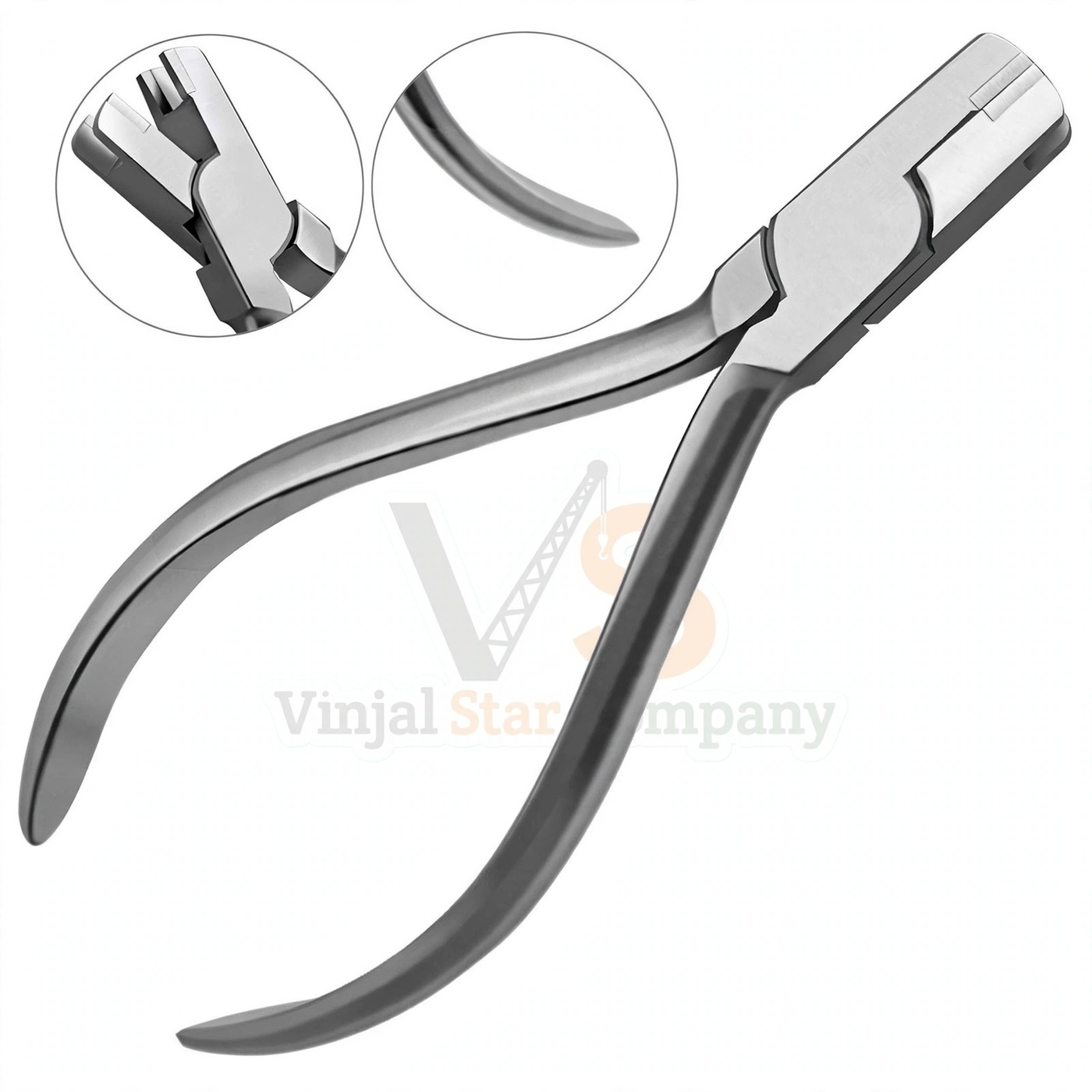 Vinjal Star - 500 - Vinjal Star Company product photo Dental Distal Safety Hold End Plier Wire Cutters TC Tip Orthodontic | Wire Cutting | VS Surgico - Image 1