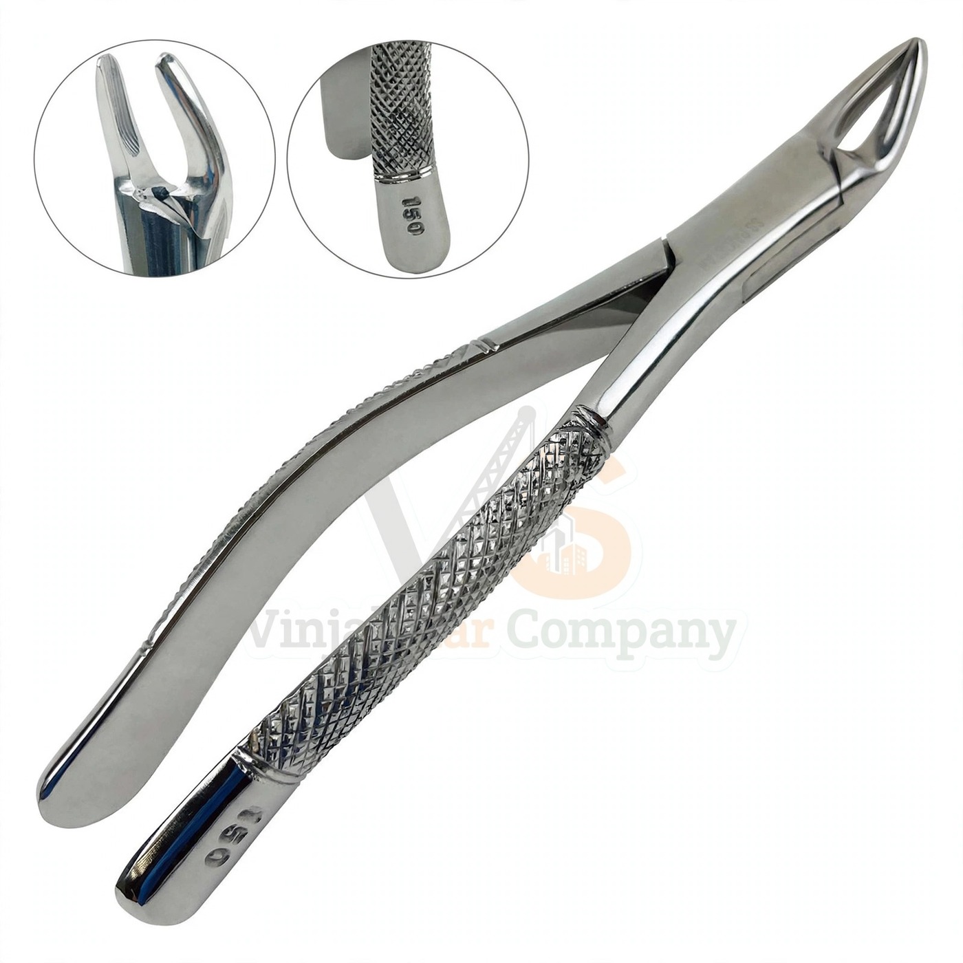 Vinjal Star - 589 - Vinjal Star Company product photo 3 Extracting Forceps 150 Dental | Dental Extracting Forceps | VS Surgico - Image 1