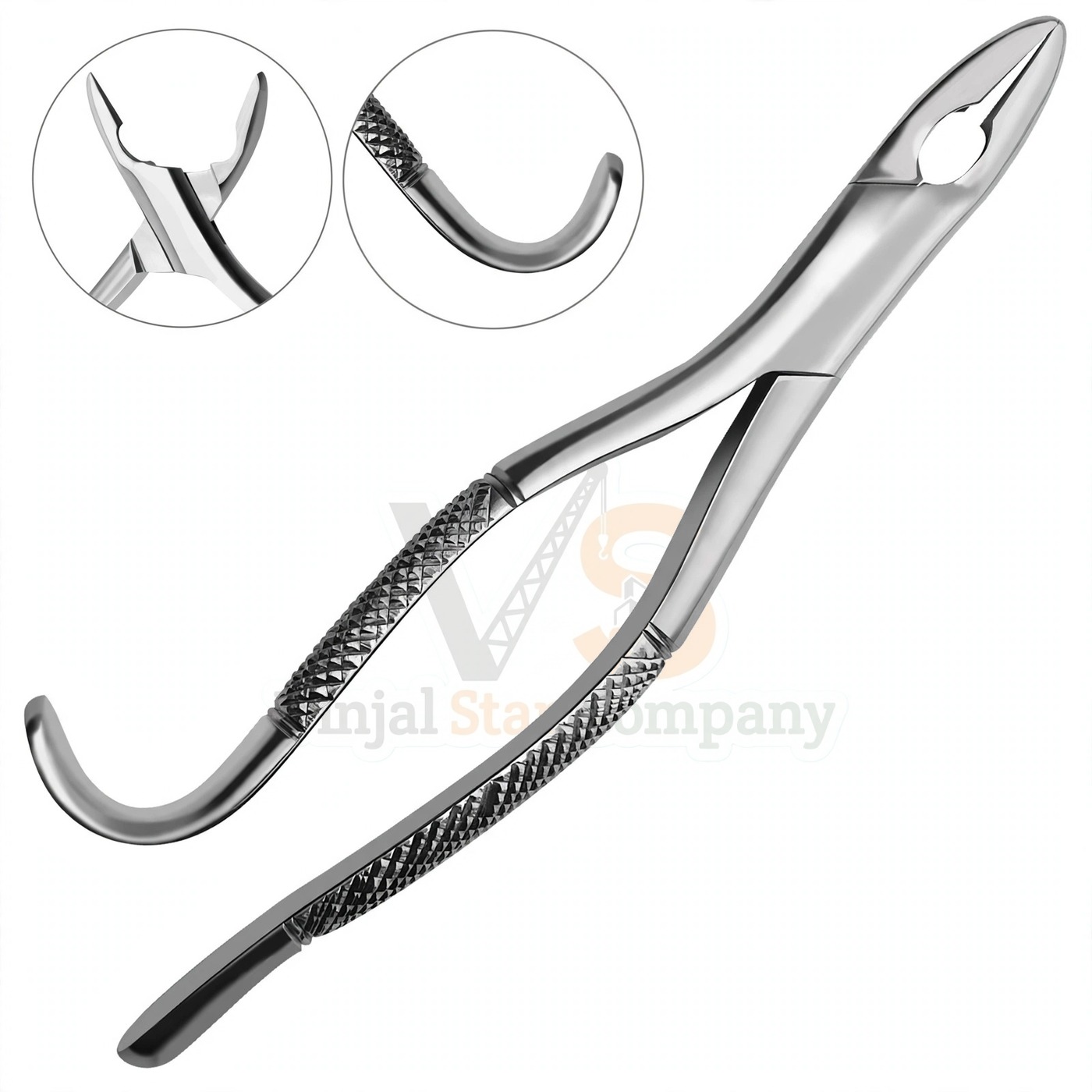 Vinjal Star - 643 - Vinjal Star Company product photo Dental Extracting Forceps 101 For Upper Lower Premolars | Dental Extracting Forceps | VS Surgico - Image 1