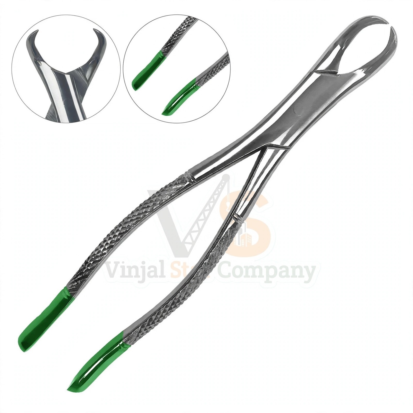 Vinjal Star - 666 - Vinjal Star Company product photo Extracting Forceps 53r Dental | Dental Extracting Forceps | VS Surgico - Image 1