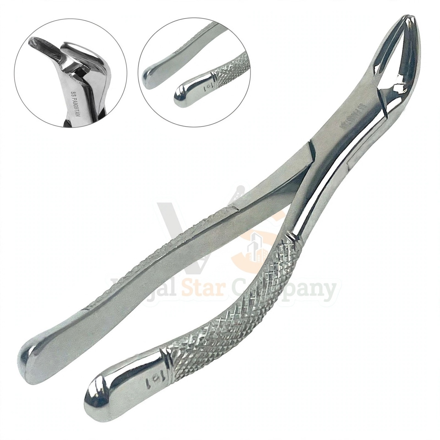 Vinjal Star - 689 - Vinjal Star Company product photo TC Dental Extraction Forceps 150 | Dental Extracting Forceps | VS Surgico - Image 1