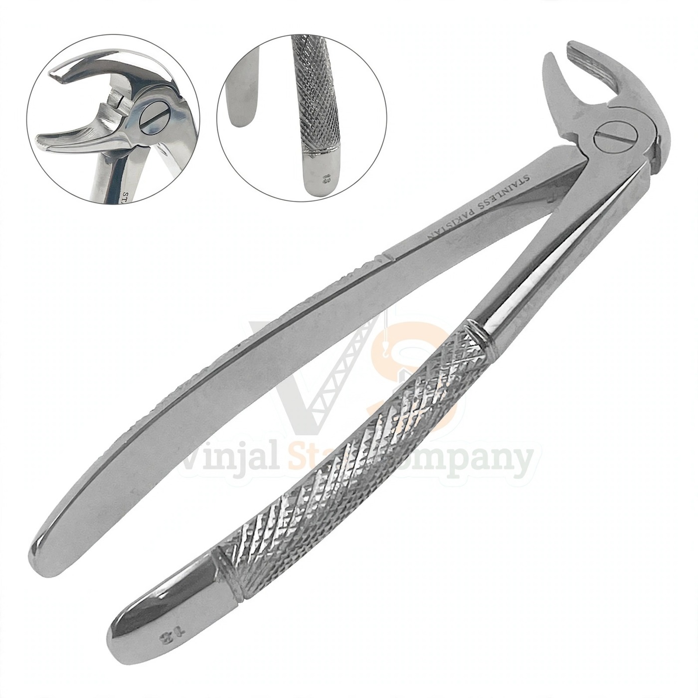 Vinjal Star - 808 - Vinjal Star Company product photo English Extracting Forceps No 13 (1437) | Tooth Extraction | VS Surgico - Image 1