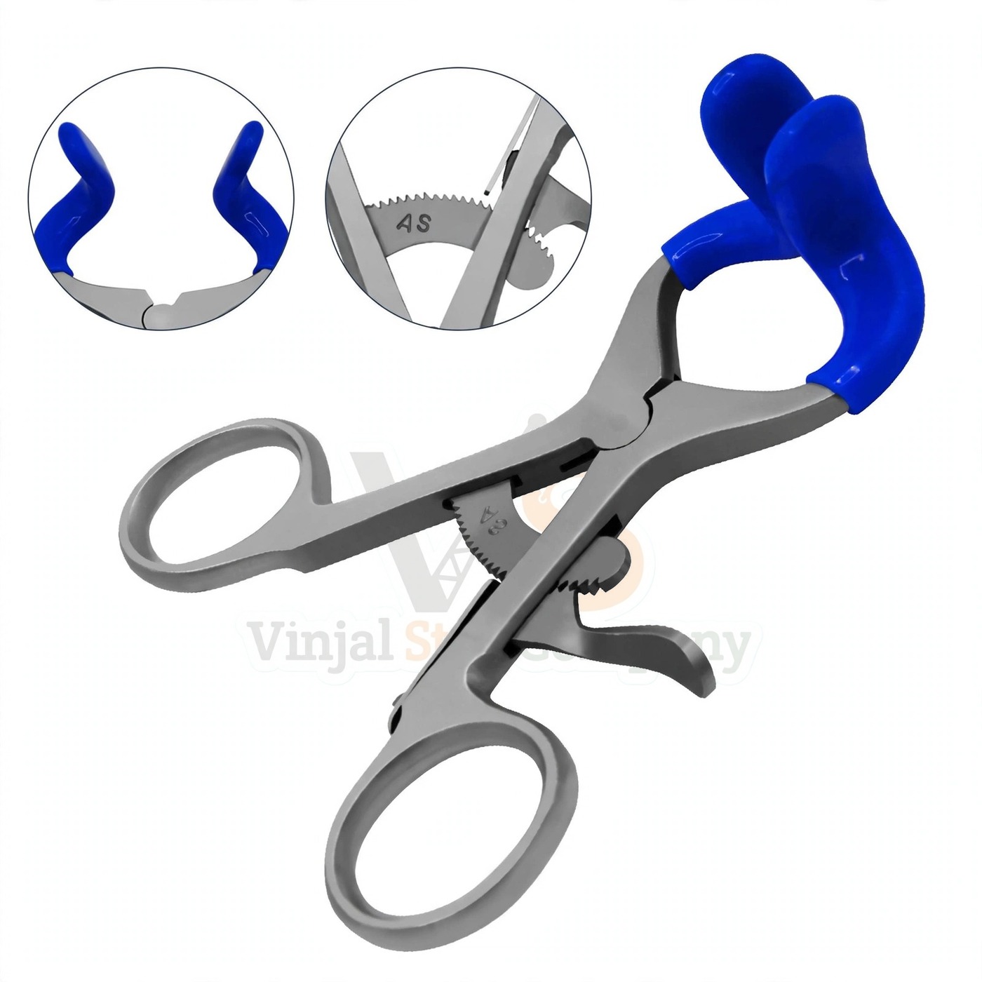 Vinjal Star - 890 - Vinjal Star Company product photo 6 Molt Mouth Gag Blue 3 5 Dental Surgical | Mouth Opening | VS Surgico - Image 1