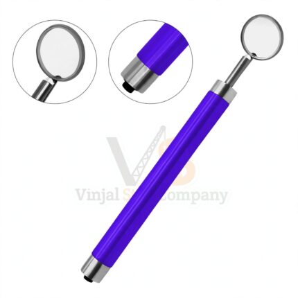 Dental Mirror With Light Purple Color Dental | Illuminated Examination | VS Surgico