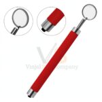 Dental Mirror With Light Red Color Handle | Illuminated Examination | VS Surgico