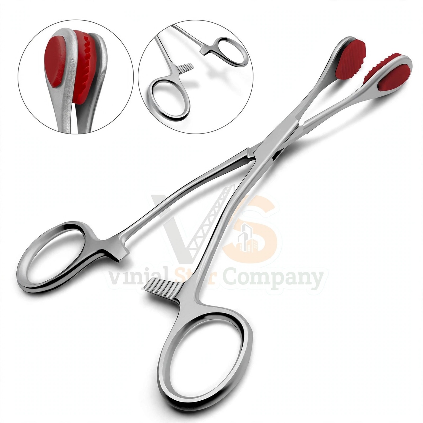 Vinjal Star - 945 - Vinjal Star Company product photo 12 Young Tongue Forceps Surgical Oral | Tongue Seizing | VS Surgico - Image 1