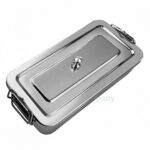 Instrument Tray 5X10X2 With Lid Lock Handle | Instrument Sterilization | VS Surgico