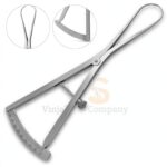 Castroviejo Caliper 6 Round Tips Graduated 0-40mm | Precise Implant Measurement | VS Surgico