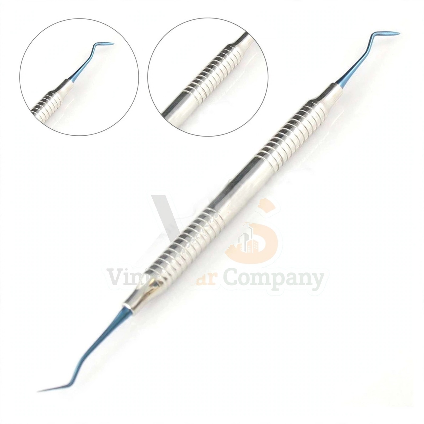 Vinjal Star - 077 - Vinjal Star Company product photo Titanium Coated Hollenback Wax Carver 2 Double Ended | Hollow Handle Carving | VS Surgico - Image 1