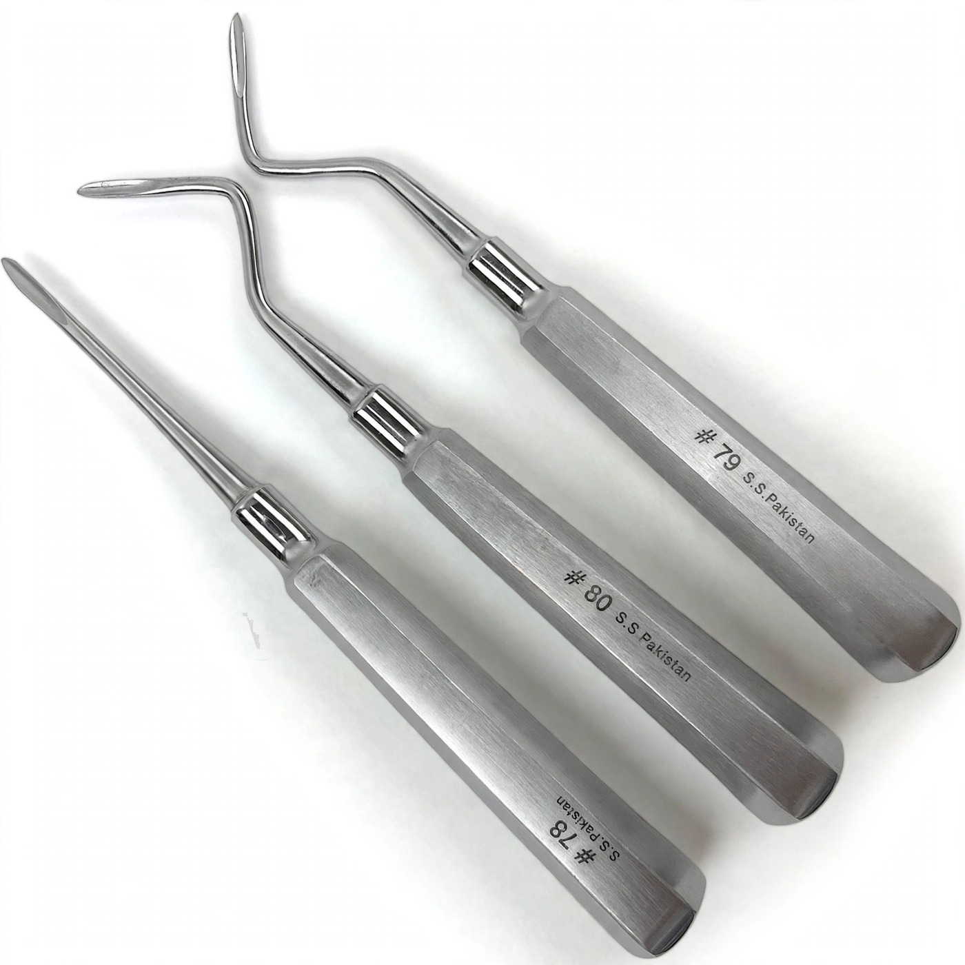 Vinjal Star - 093 - Vinjal Star Company product photo 3 Pcs Root Tip Pick Elevators Set Extraction Surgical Instruments | Tooth Elevation | VS Surgico - Image 1