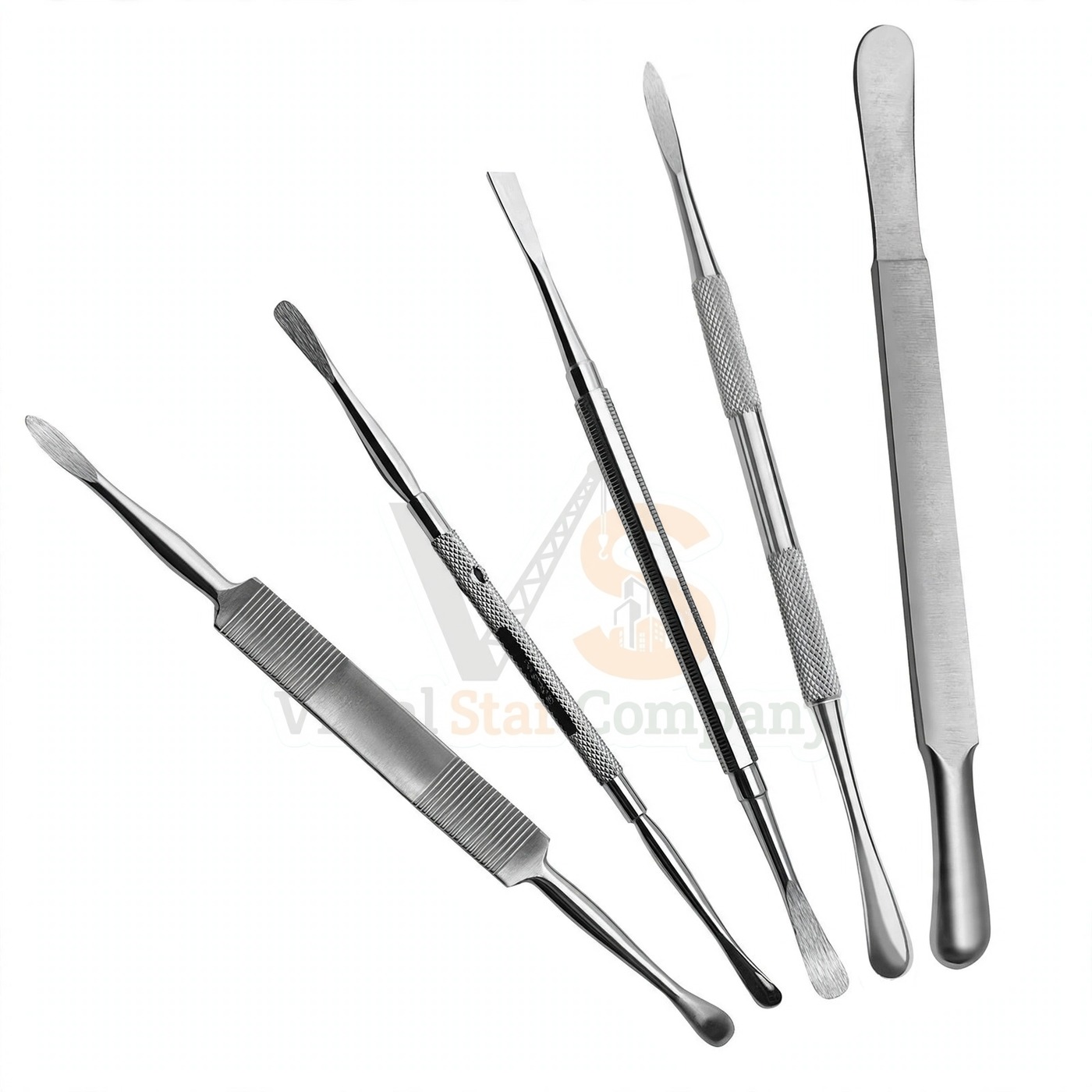 Vinjal Star - 099 - Vinjal Star Company product photo 5 Pcs Periosteal Dental Elevator Set | Periosteal Elevation | VS Surgico - Image 1