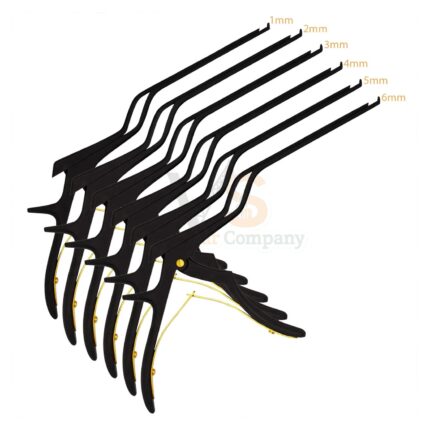 6 Bayonet Kerrison Rongeurs Black 45 Degree | VS Surgico