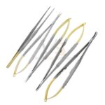 5 Pcs Tc Castroviejo Micro Surgery Str Cvd Scissors Needle Holder Forceps | VS Surgico