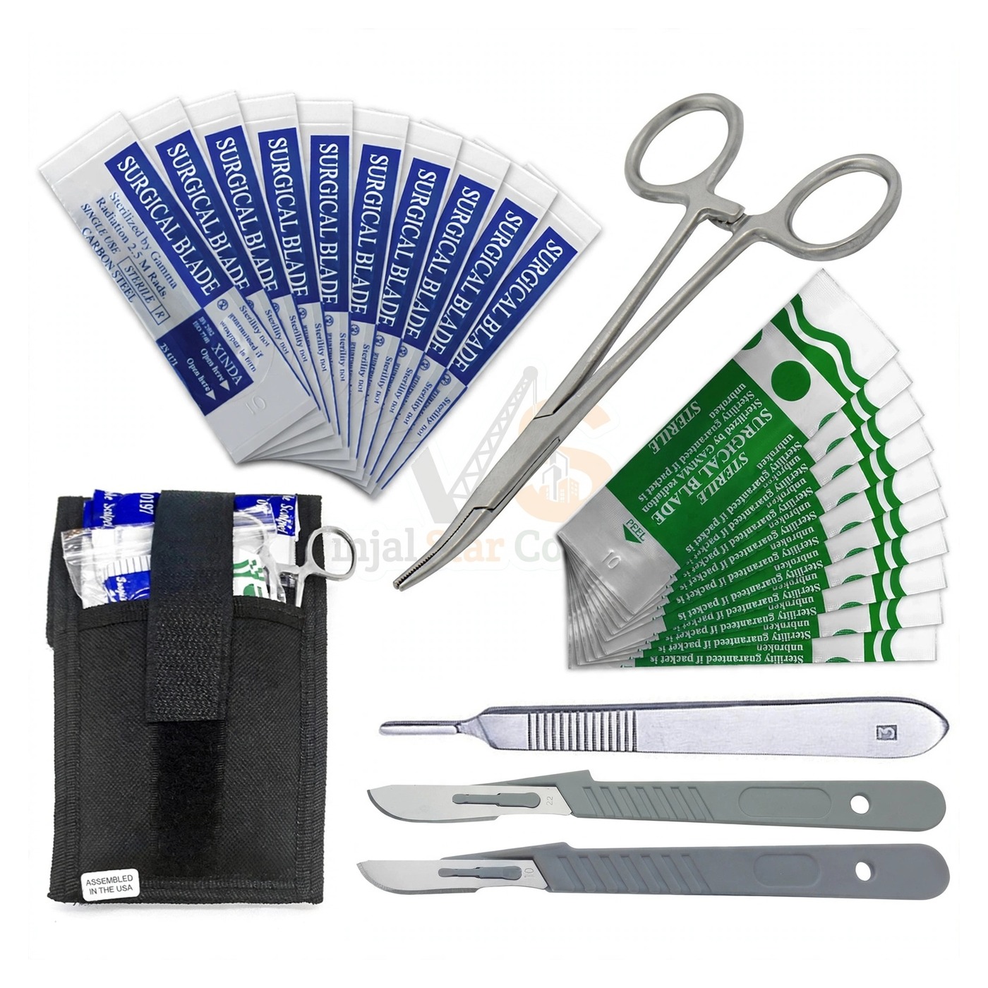sm2444-1.jpg Dermaplaning Cleaning Set Of Scalpel Blades 22 10 11 With Handle | VS Surgico - Image 1