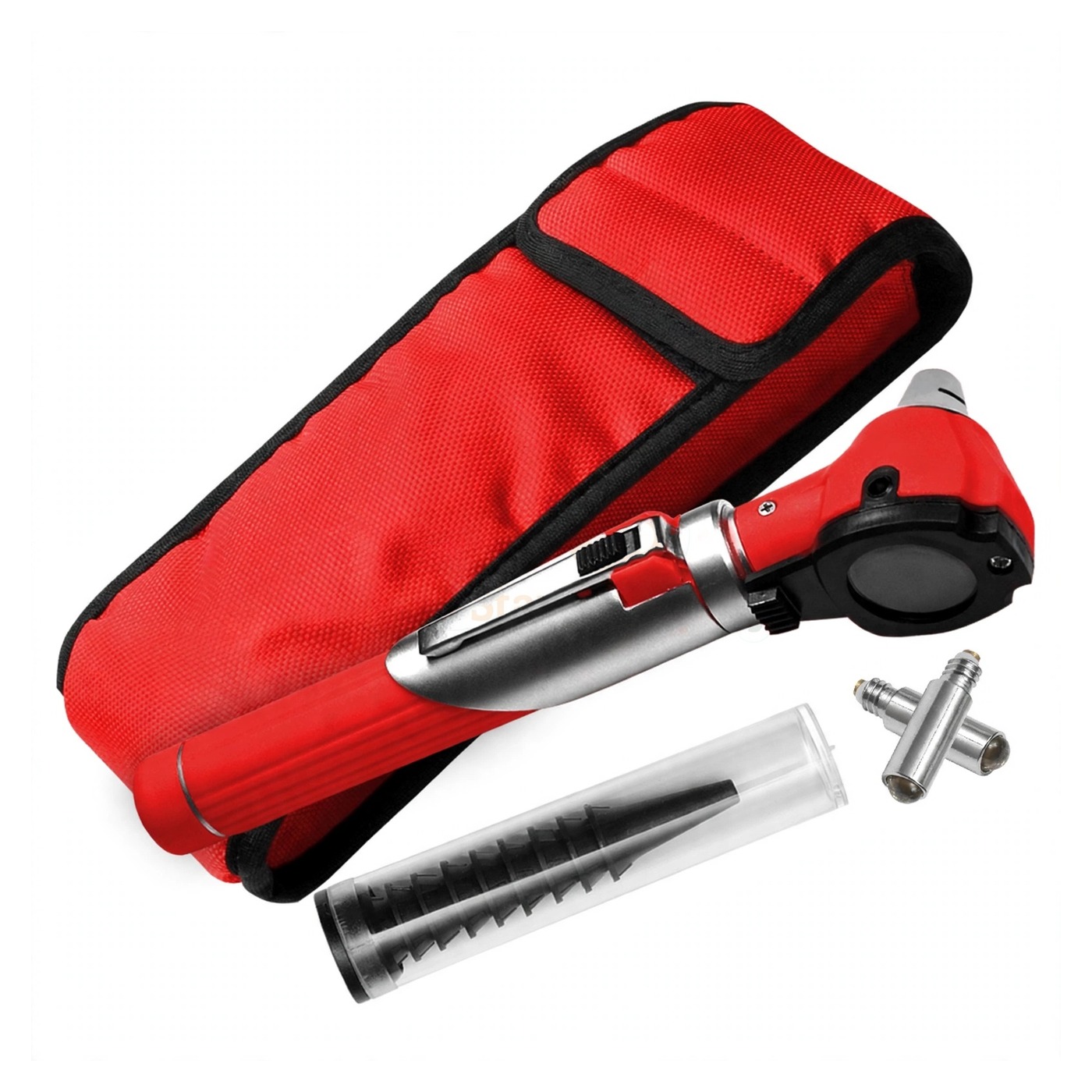 sm2603-1.jpg Mini Fiber Optic Otoscope Red | VS Surgico - Image 1