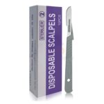 10 Pcs Disposable Scalpel Blades 22 With Plastic Handle | VS Surgico
