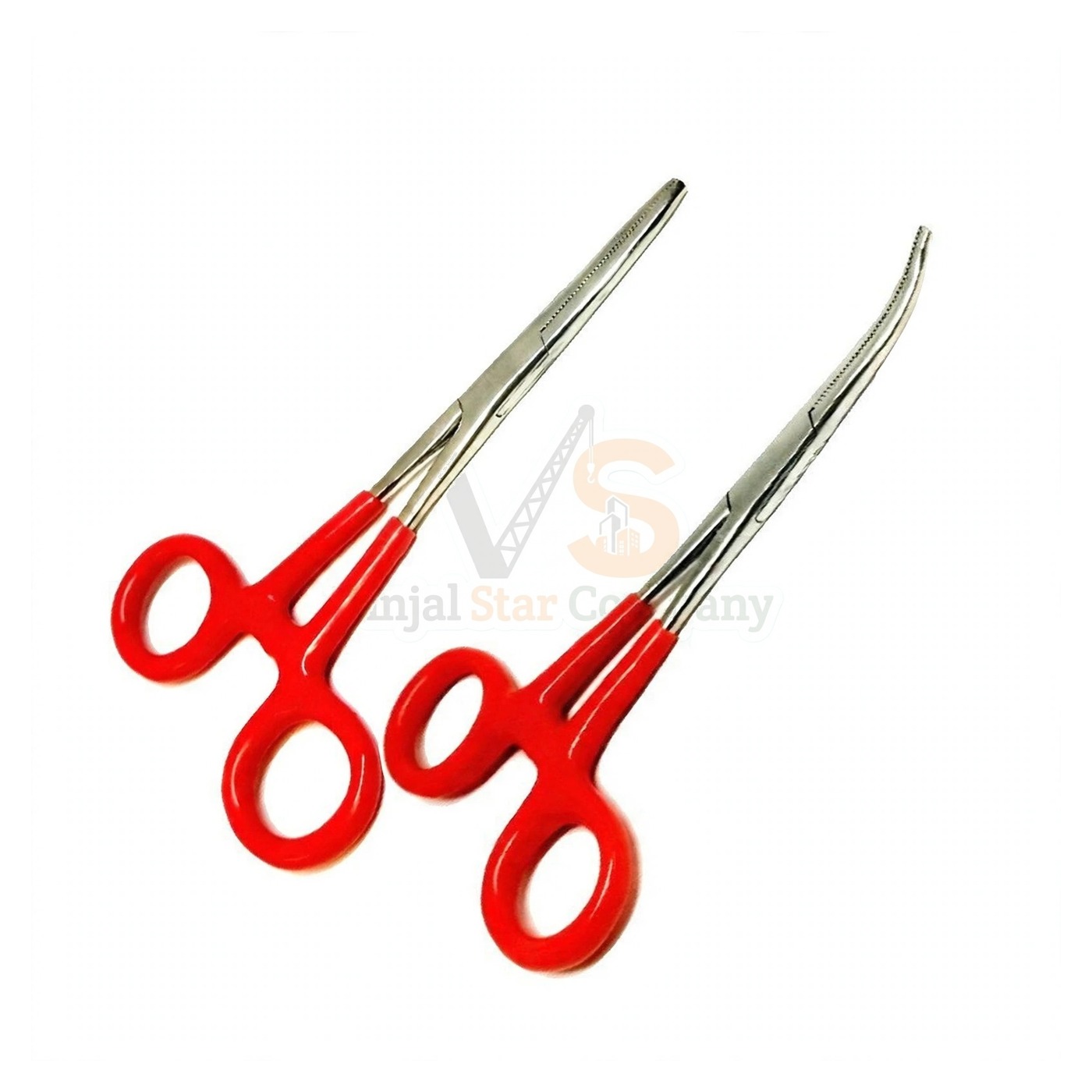 sm2746-1.jpg Hemostat Forceps Straight Curved With Grip Handle | VS Surgico - Image 1