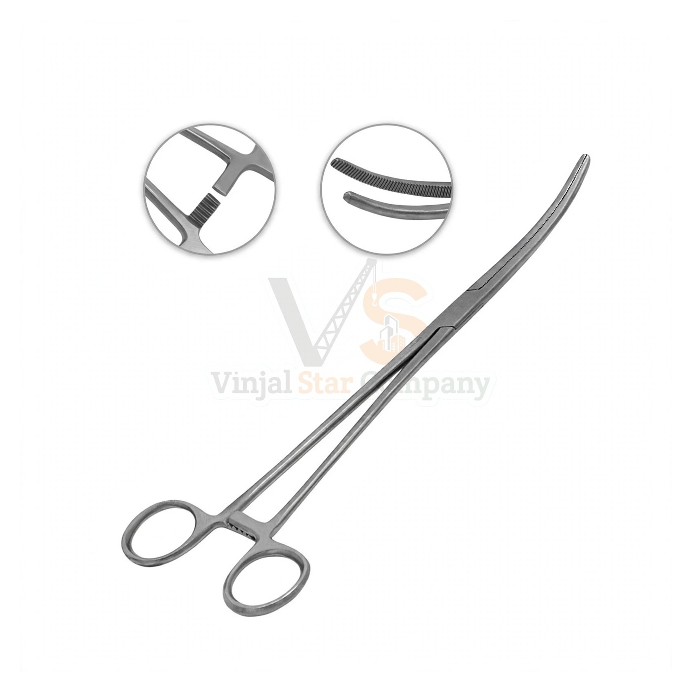 sm2931-1.jpg Rochester Pean Hemostat Forceps 24 Curved Locking Clamps | VS Surgico - Image 1