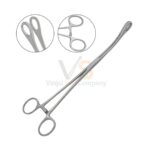 Foerster Sponge Forceps 7 Curved Smooth Jaws | VS Surgico