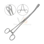 Foerster Sponge Holding Forceps 9 5 Curved Smooth Jaws | VS Surgico