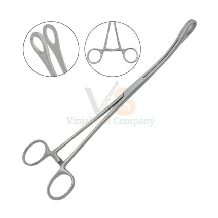 Foerster Sponge Holding Forceps 9 5 Curved Smooth Jaws | VS Surgico